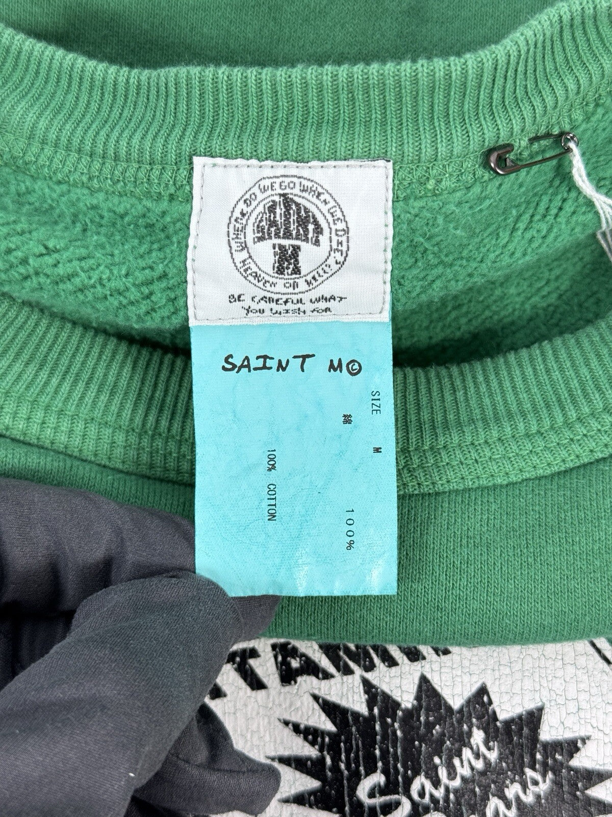 Saint Michael x Denim Tears Milk Carton Green Sweatshirt, photo 7