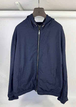 Eleventy Suede Reversible Hooded Zip Up Jacket, photo 3