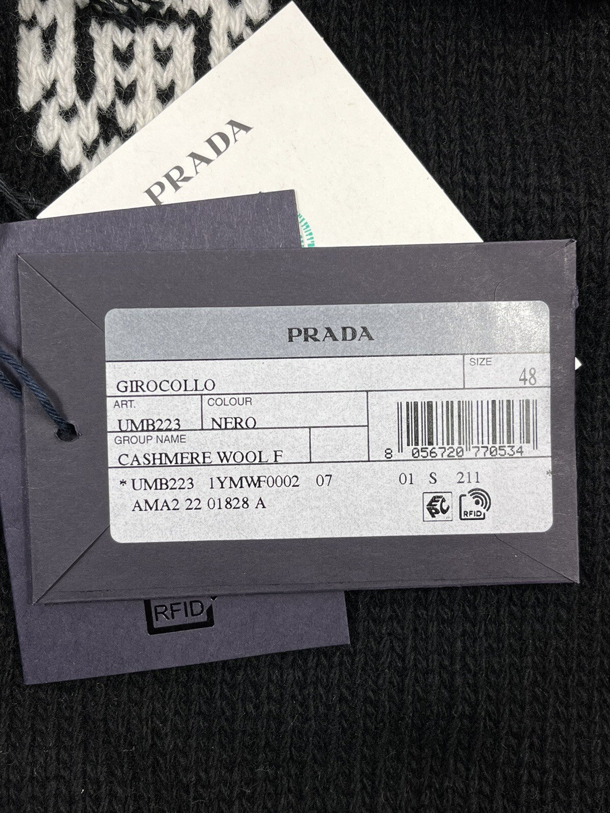 Prada Logo Crew Neck Knit Jumper, photo 4