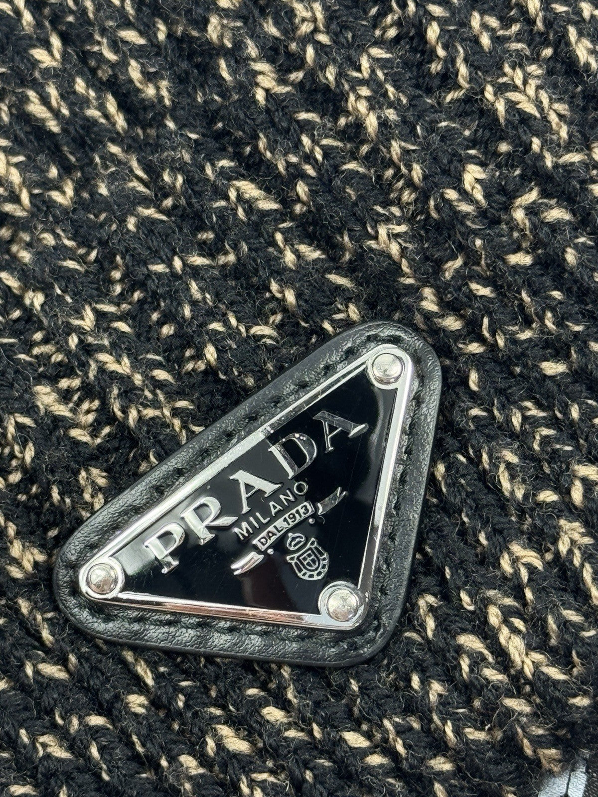 Prada Marled Wool Ear Flap Beanie FW22/23, photo 4