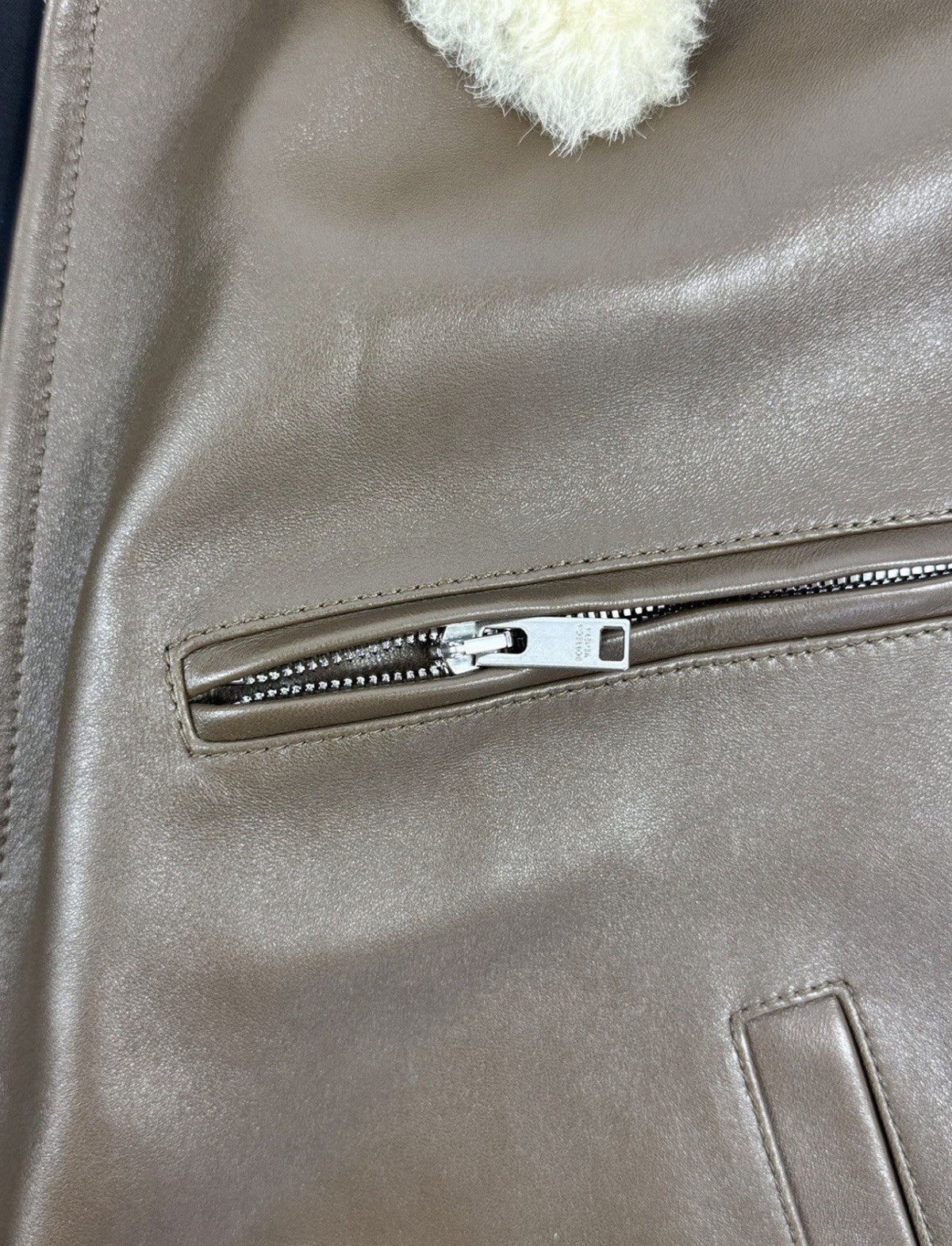 Bottega Veneta Soft Leather Jacket With Shearling Removable Collar, photo 12
