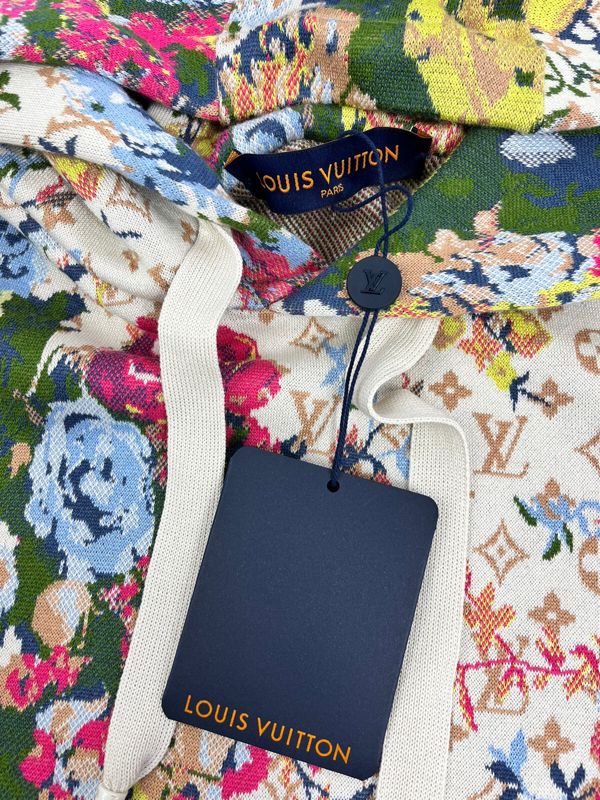 Louis Vuitton x Virgil Abloh SS20 Monogram Floral Knitted Hoodie, photo 6