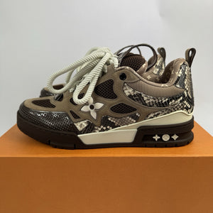 Louis Vuitton Brown Python SK8 Trainers، الصورة 4